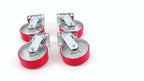 Set of 4 Heavy Duty Swivel Caster Wheels 6" Polyurethane 4800Lbs