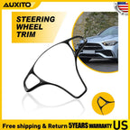 Carbon Fiber Steering Wheel Trim Cover for Mercedes Benz C W205 E W213 GLC X253