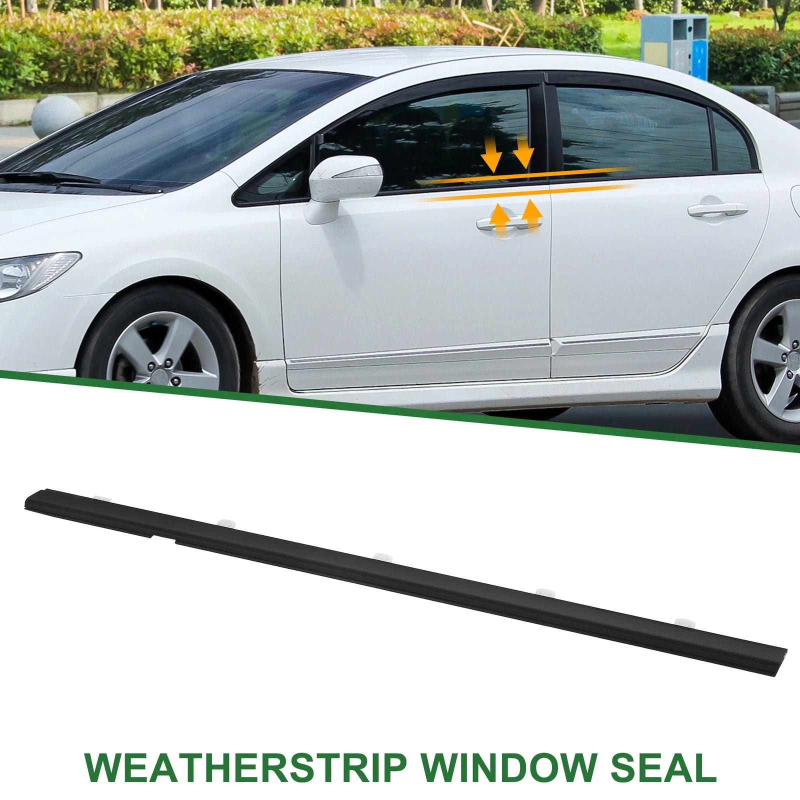 Rear Left Weatherstrip Window Seal No. 72950TR0A01 for Honda Civic (2012–2015)