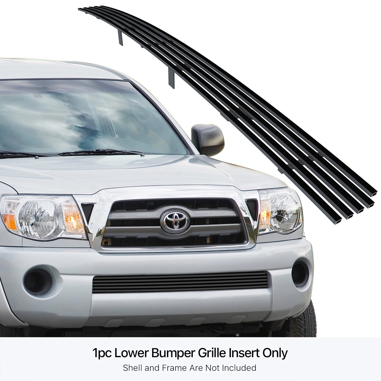 Stainless Black Billet Grille Insert for Toyota Tacoma (2005-2011)