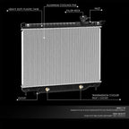 Aluminum Core Radiator DPI-2458 for GMC Envoy XL XUV/Chevy Trailblazer (2002–2009)