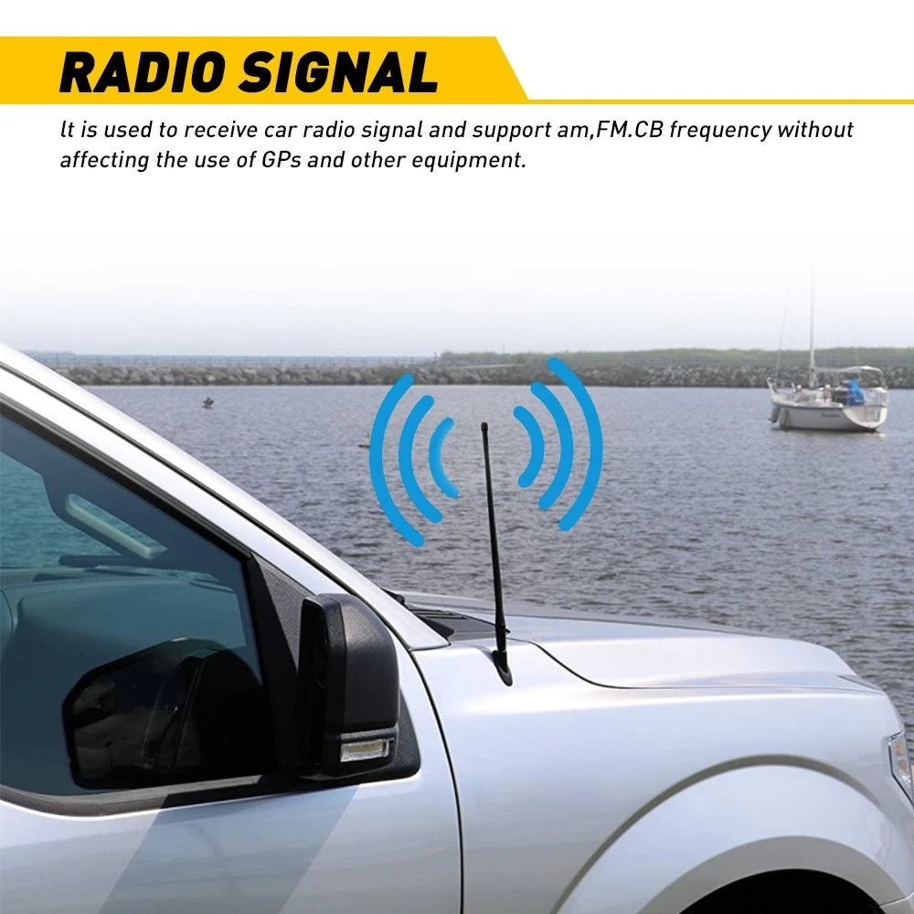 Set of 2 Rugged Reflex Antenna Ridge 13 inch for Jeep Wrangler JK (2007–2018)