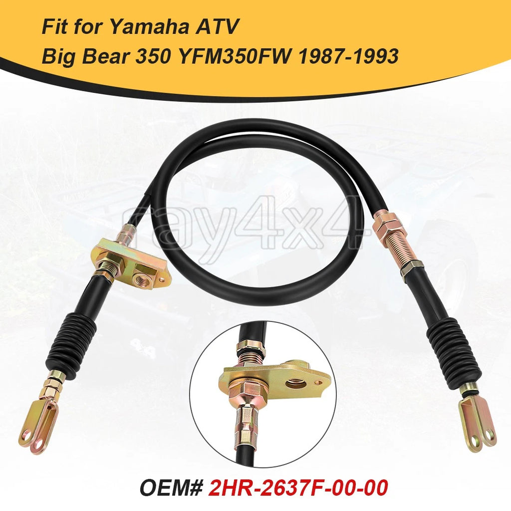 Black Metal Reverse Lever Cable 2HR-2637F-00-00 for Yamaha Big Bear 1987–1993