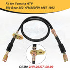 Black Metal Reverse Lever Cable 2HR-2637F-00-00 for Yamaha Big Bear 1987–1993