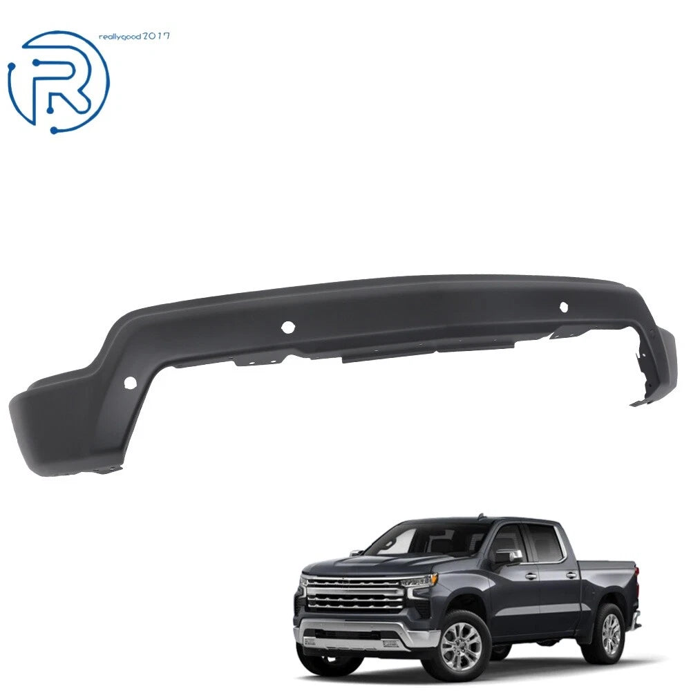 Front Bumper for Chevrolet Silverado 1500 (2022–2023) Black with Sensor Holes