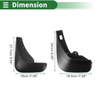 Mud Flaps Splash Guards for Ford Focus Hatchback (2009–2011) W/ Mounts