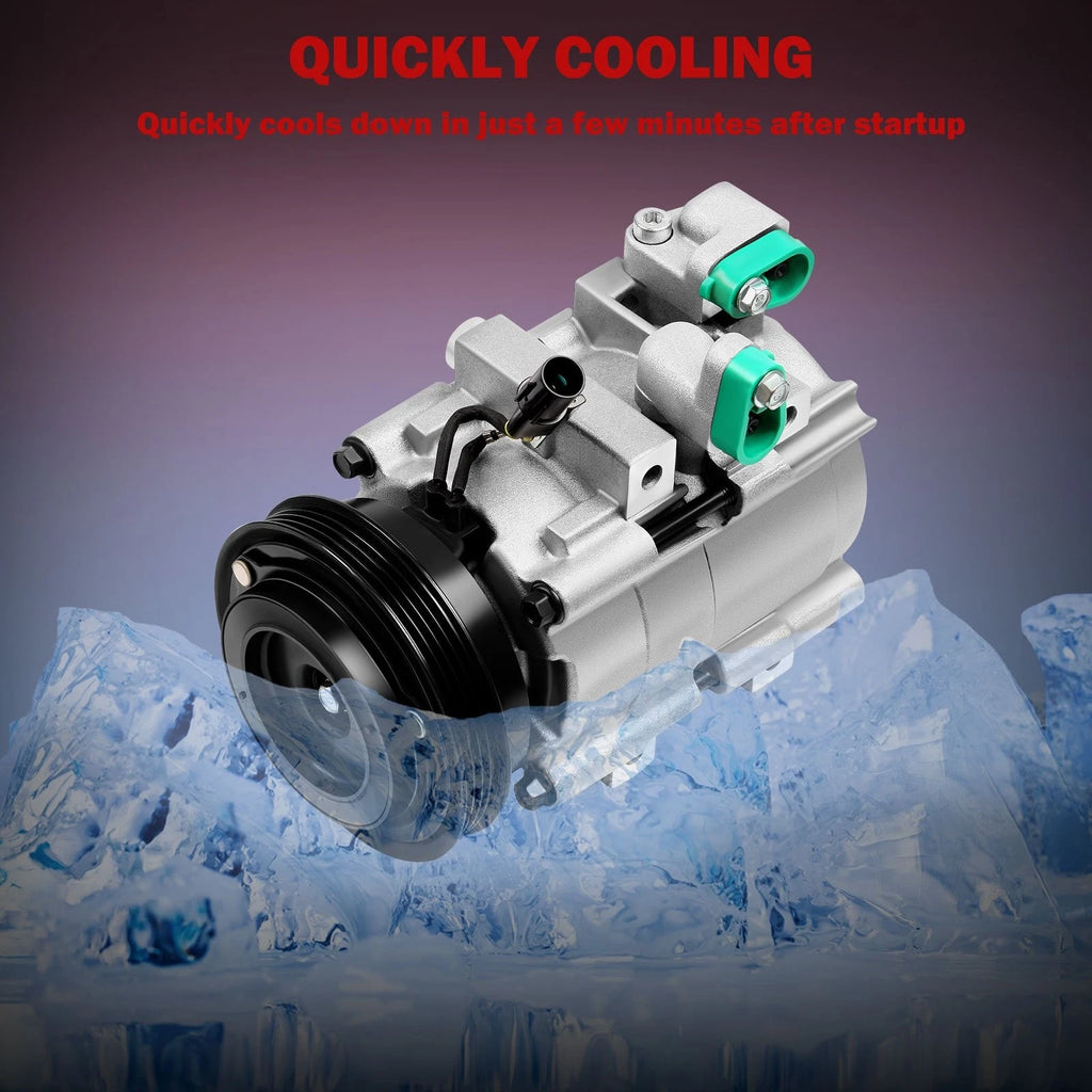 A/C Compressor with Clutch for Kia Sorento V6 3.5L (2003–2006)