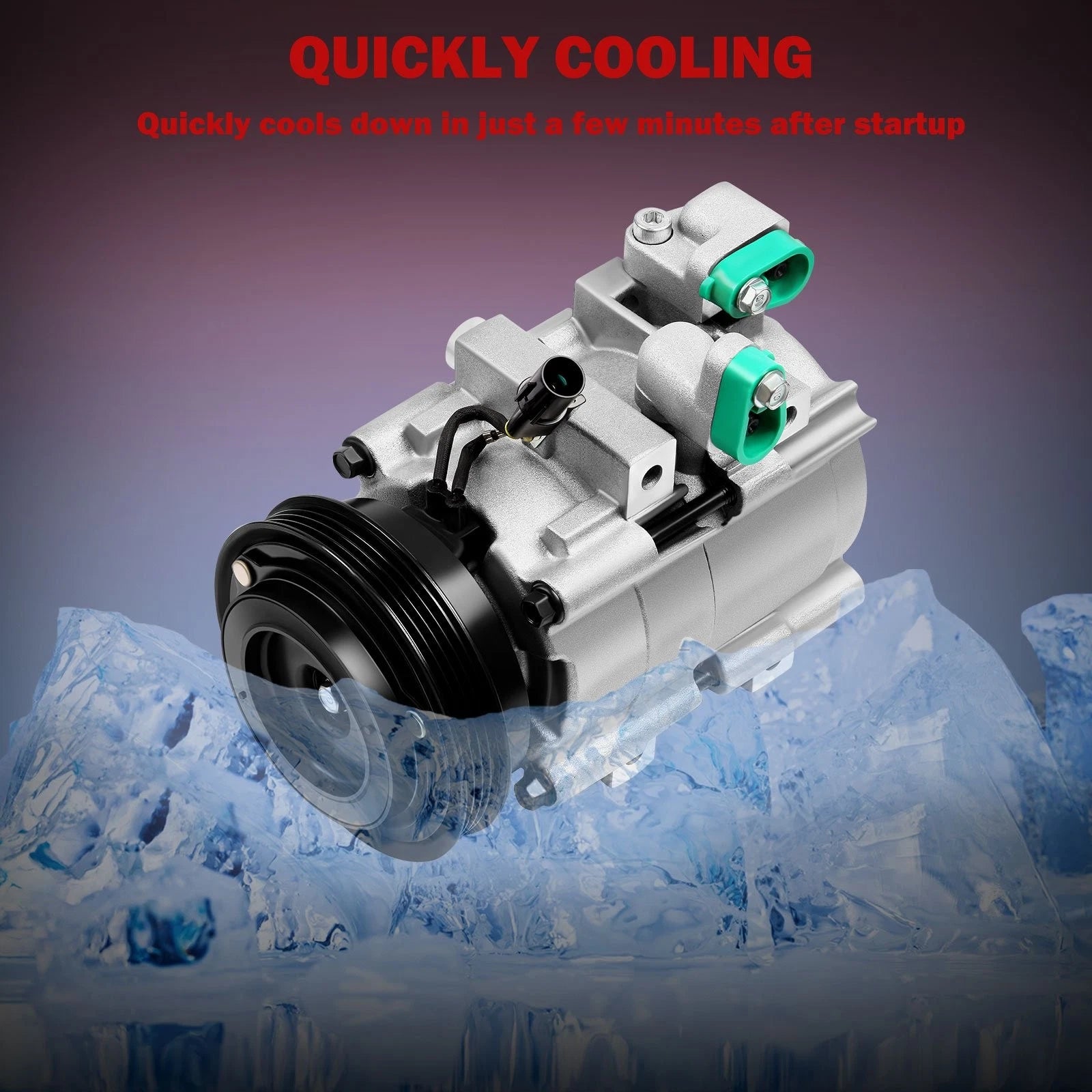 A/C Compressor with Clutch for Kia Sorento V6 3.5L (2003–2006)