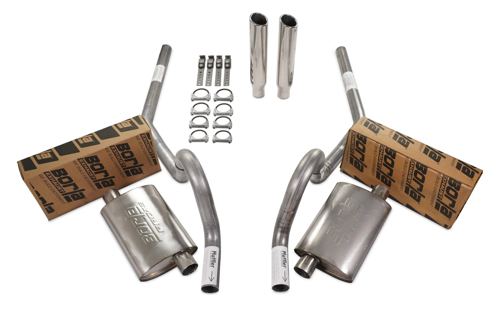 Dual Exhaust Kit for GM A Body (1964–1972) - 2.5" Borla Pro XS