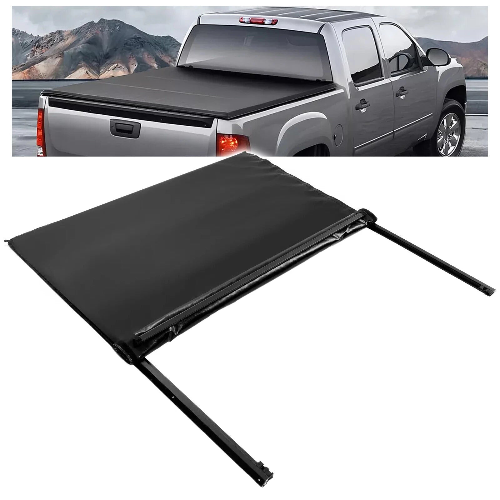 Soft Roll-Up Tonneau Cover for Chevy Silverado/GMC Sierra 1500 (1988–2007)