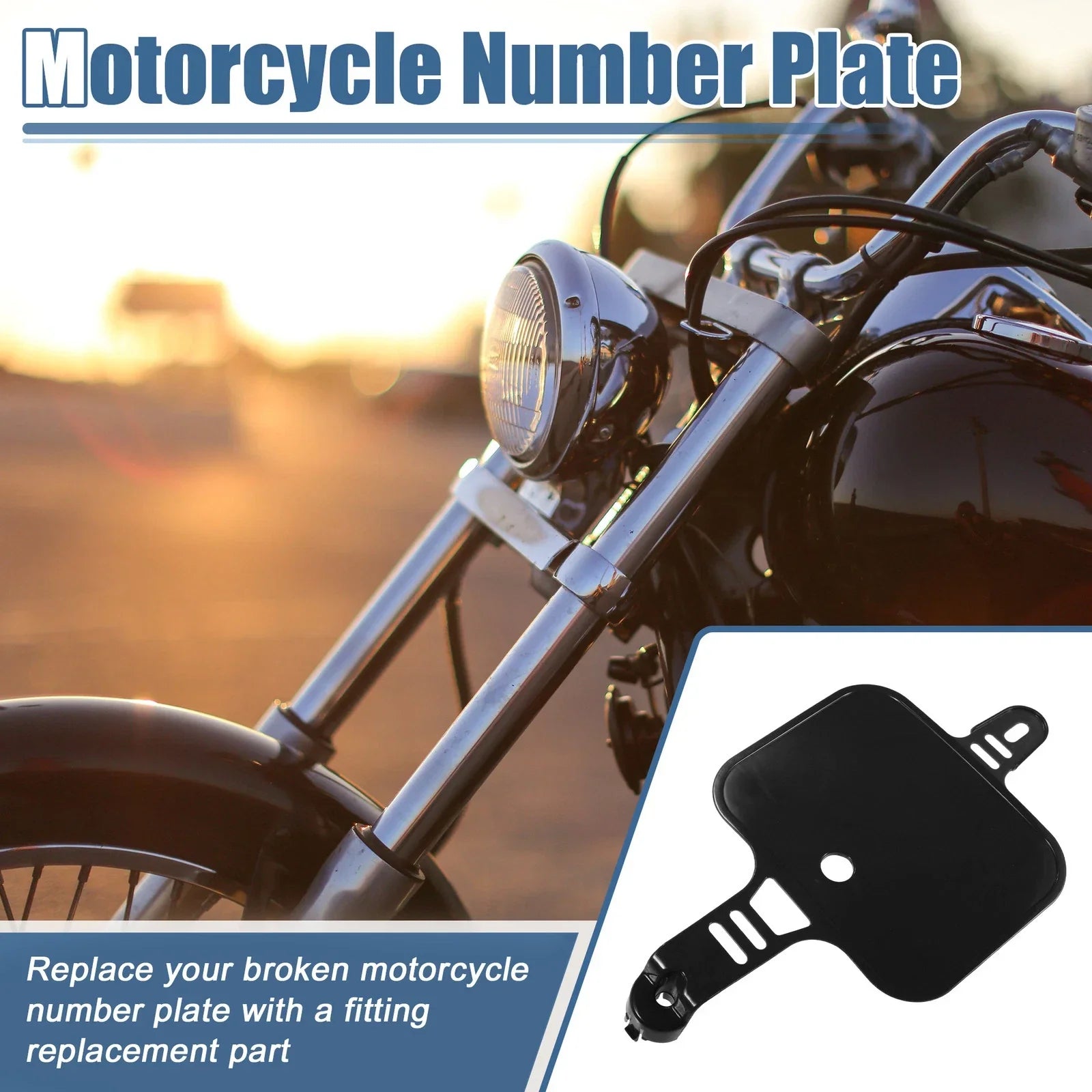 Motorcycle Number Plate Replacement Black for Honda XR CRF XR50 CRF50 (2000-2023)