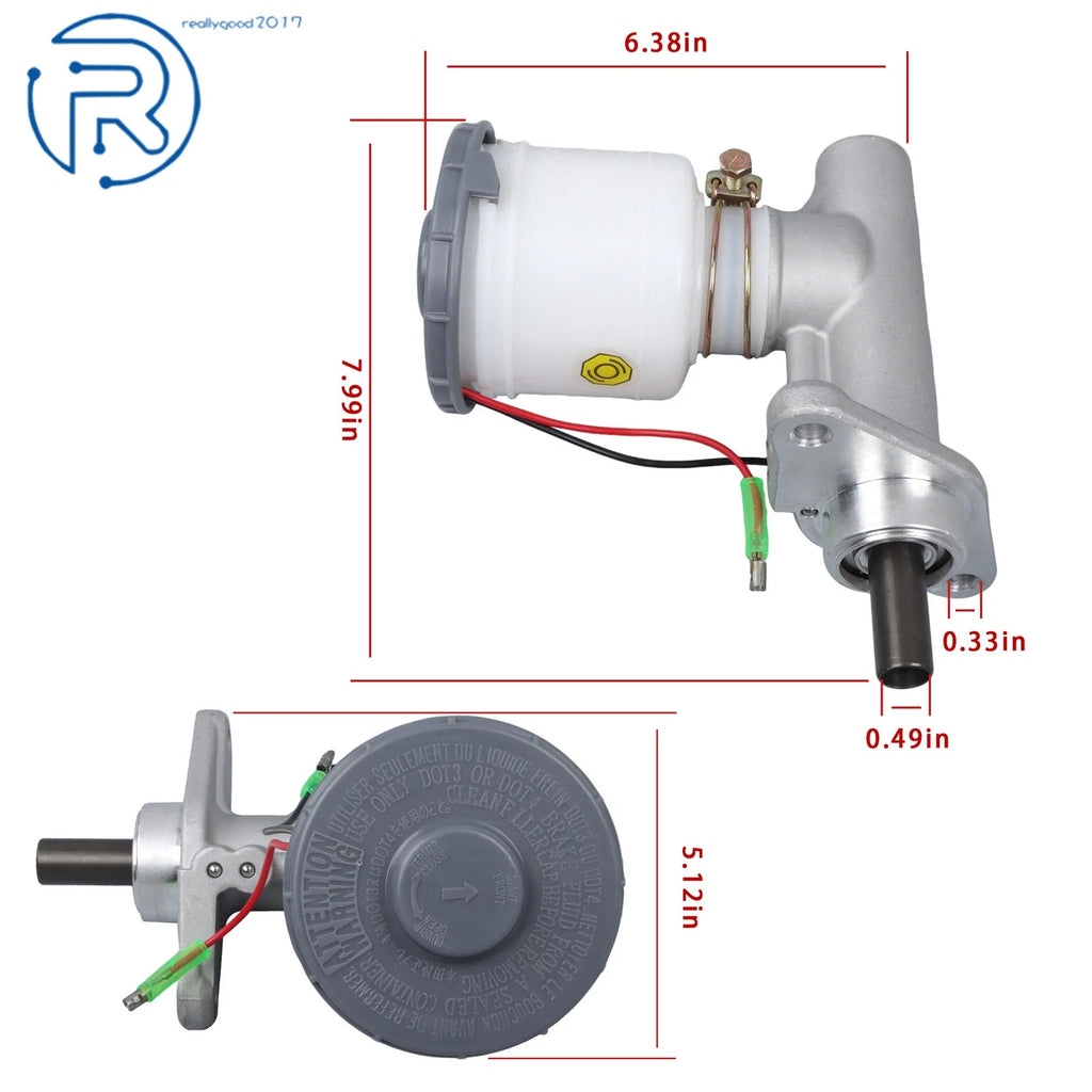 Brake Master Cylinder for Honda Civic 1.6L (1988–1994) with Reservoir & Sensor