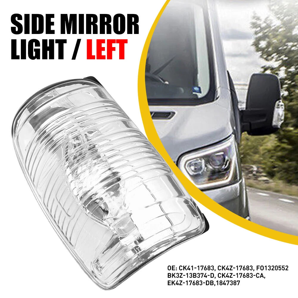 Side Mirror Turn Signal Light for Ford Transit Cargo (2015–2021) LH Clear