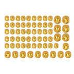 62X Engine Bolt Gold Cap Kit for Harley Street Glide Road King Softail (2018-2024)