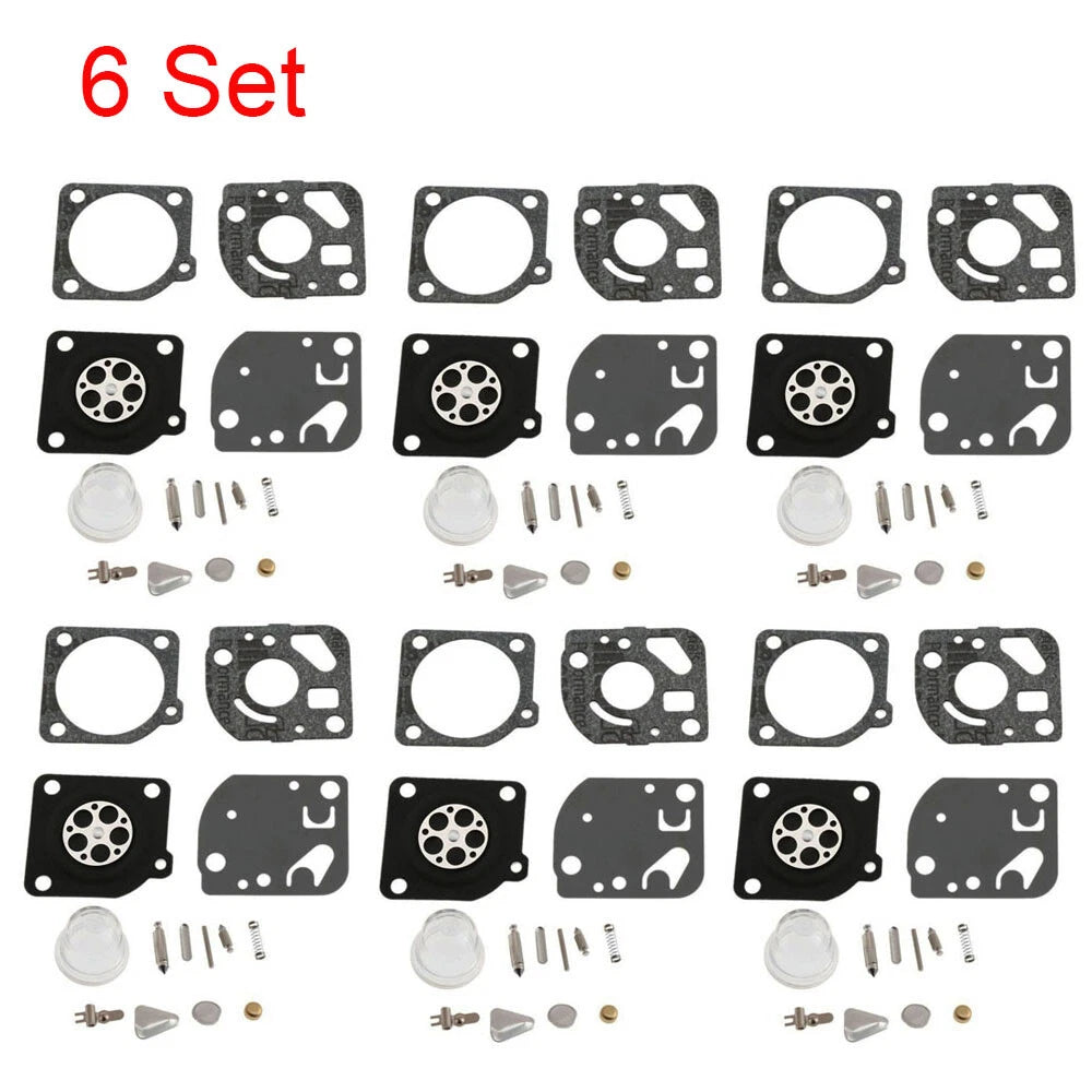 Set of 6 Carburetor Gasket Kits RB-47 for Zama C1Q C1U Poulan Craftsman