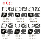 Set of 6 Carburetor Gasket Kits RB-47 for Zama C1Q C1U Poulan Craftsman