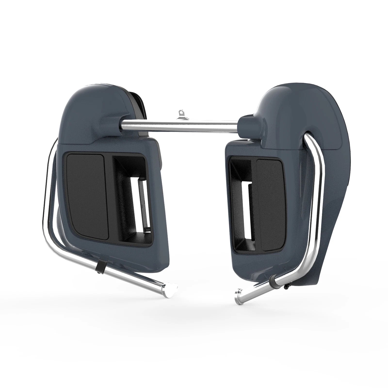 Lower Vented Fairings for Harley Road Glide (2014–2023) Gunship Gray