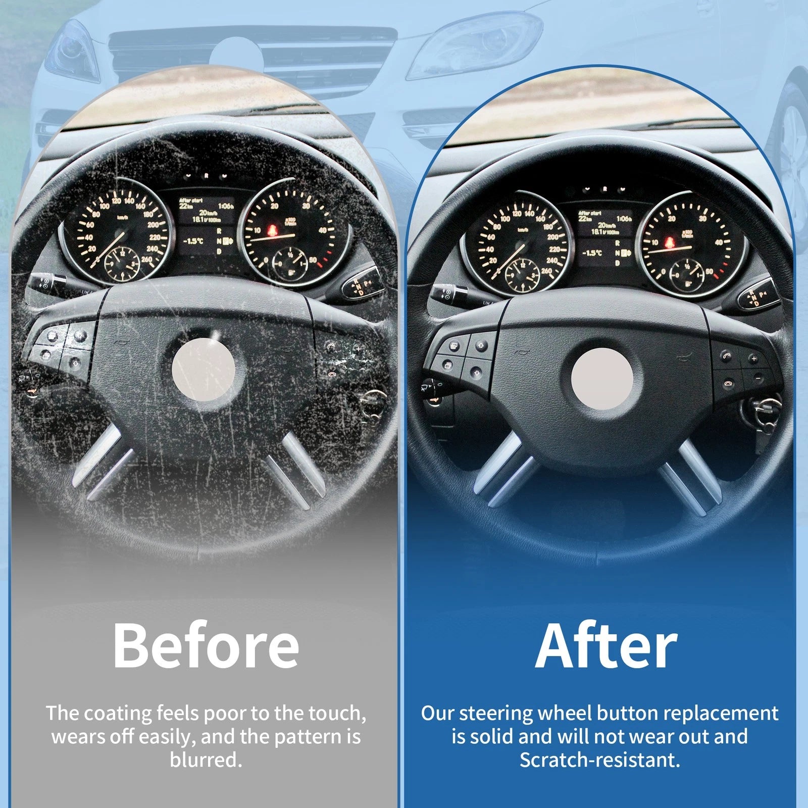 Steering Wheel Buttons for Mercedes-Benz ML-Class (2006–2011) No. 1648207910