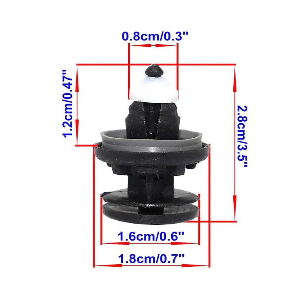10 x Door Trim Panel Clips for Ford C-MAX Focus (2003-2018)