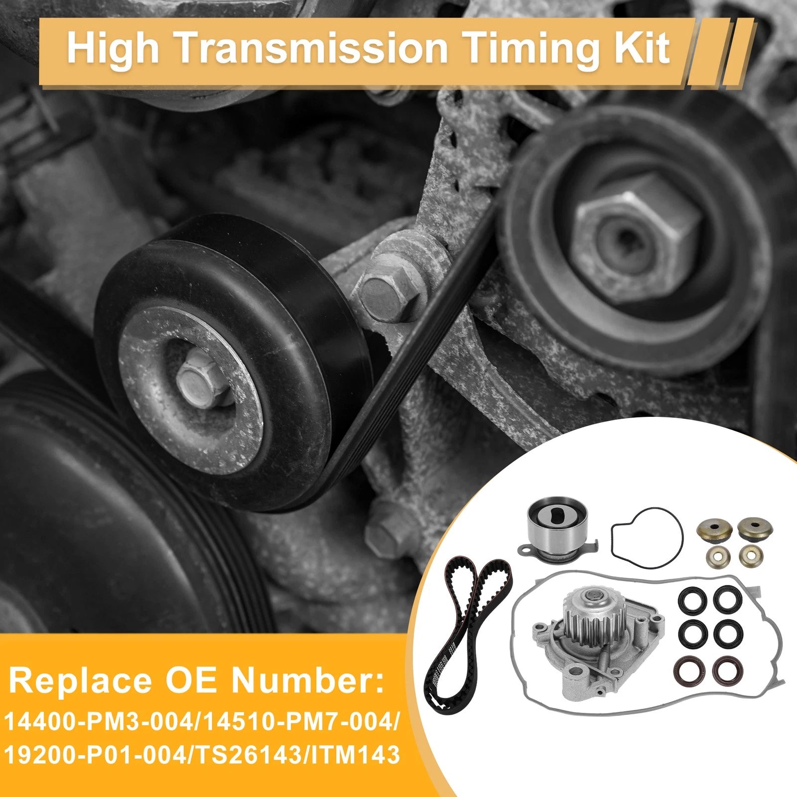 Timing Belt Water Pump Kit for Honda Civic (1988–1995) No. 14400-PM3-004