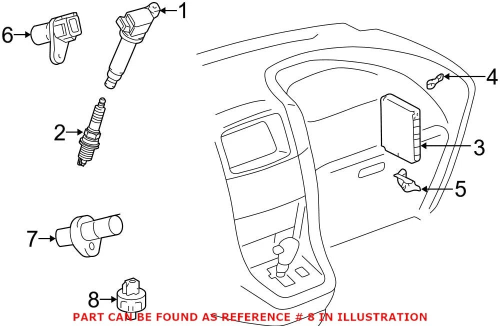 Genuine OEM Ignition Knock Sensor for Toyota (8961512090)