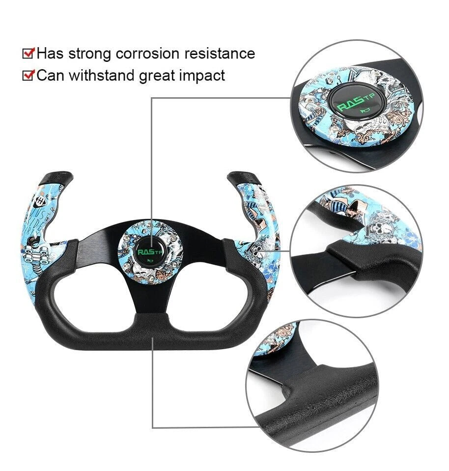 13 Inch Racing Steering Wheel for Model U Plaid