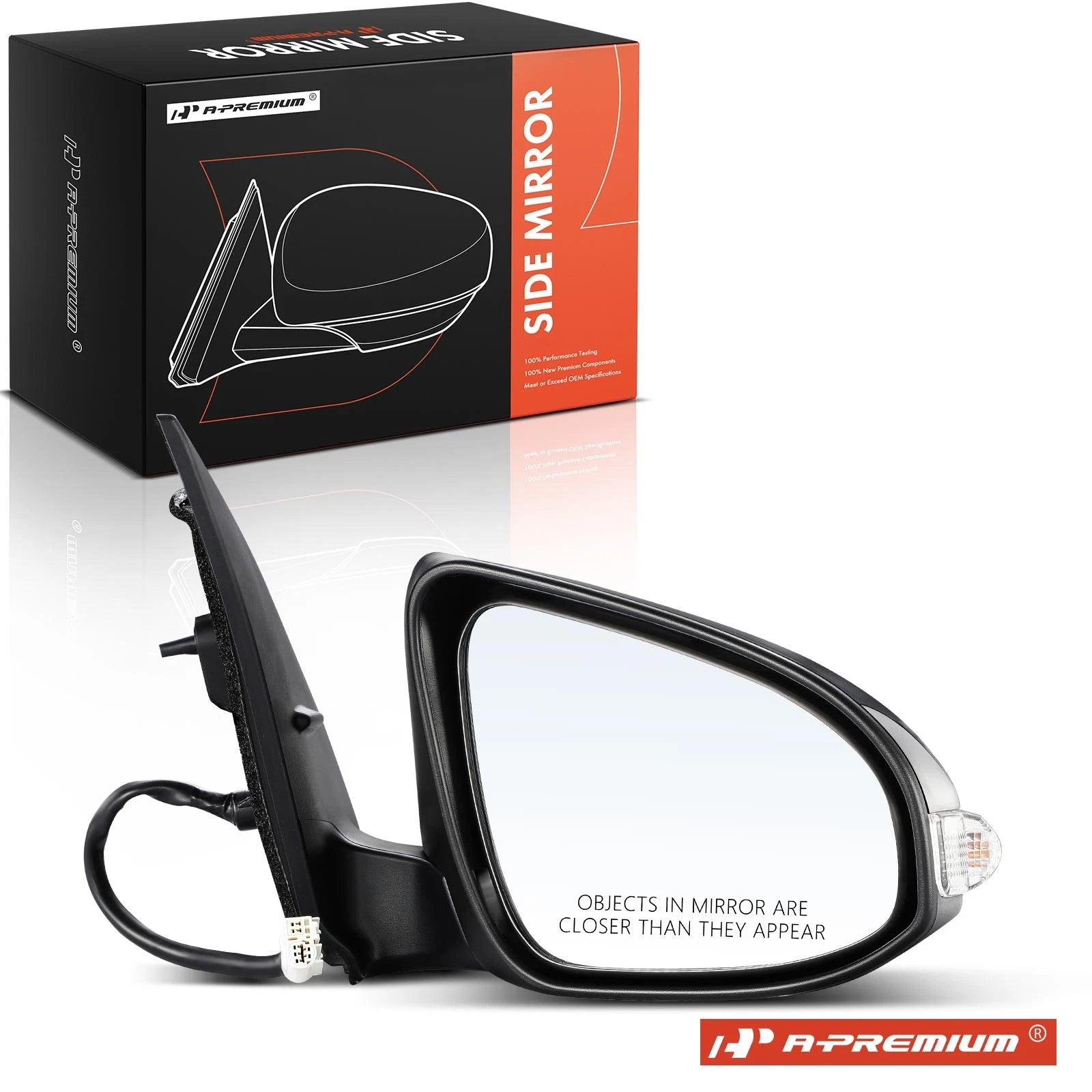 Passenger Power Mirror w/ Manual Folding for Toyota Corolla (2014-2019)