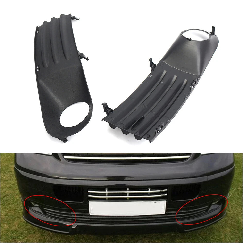 2X Front Bumper Fog Light Grille Cover for VW Transporter T5 (2003–2010)