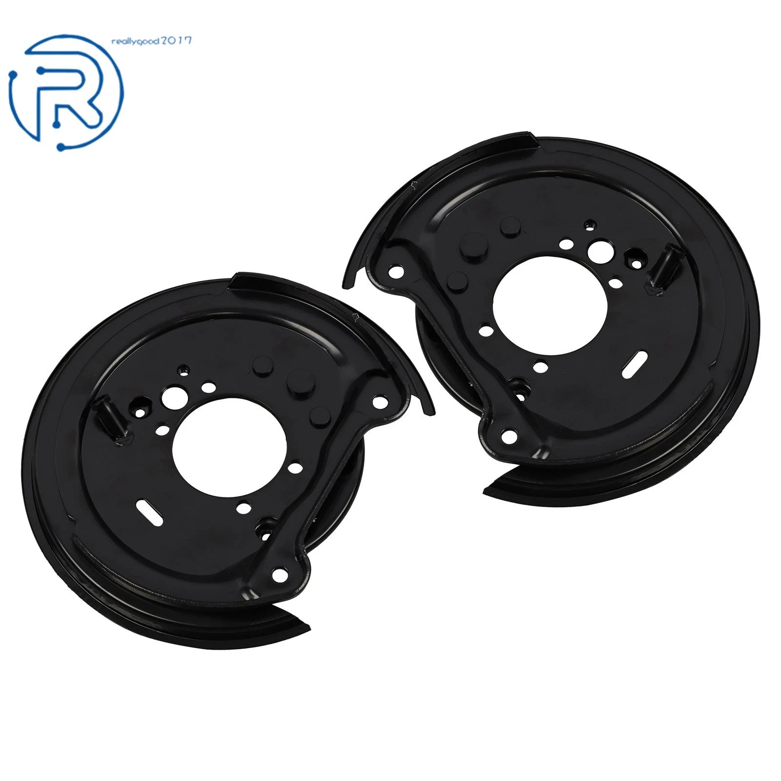 Set of 2 Rear Brake Rotor Backing Plates for Subaru Legacy Impreza (1992–2008) 698-416 698-417