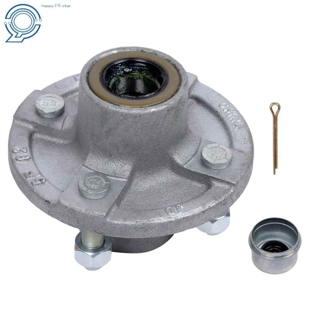 Set of 4 Galvanized Trailer Hub Kits for 2000 lbs Spindle (Pre-Assembled)