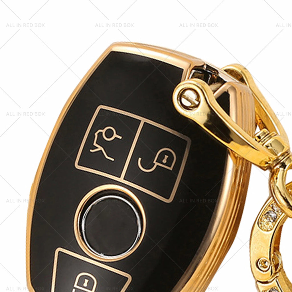 TPU Remote Car Key Fob Cover Case for Mercedes A B C E G S Class CLA (2010–2023)