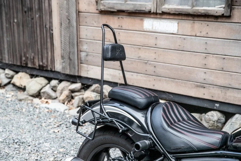 Tall Sissy Bar for Honda Rebel 1100 (2021–2024) - Black Steel