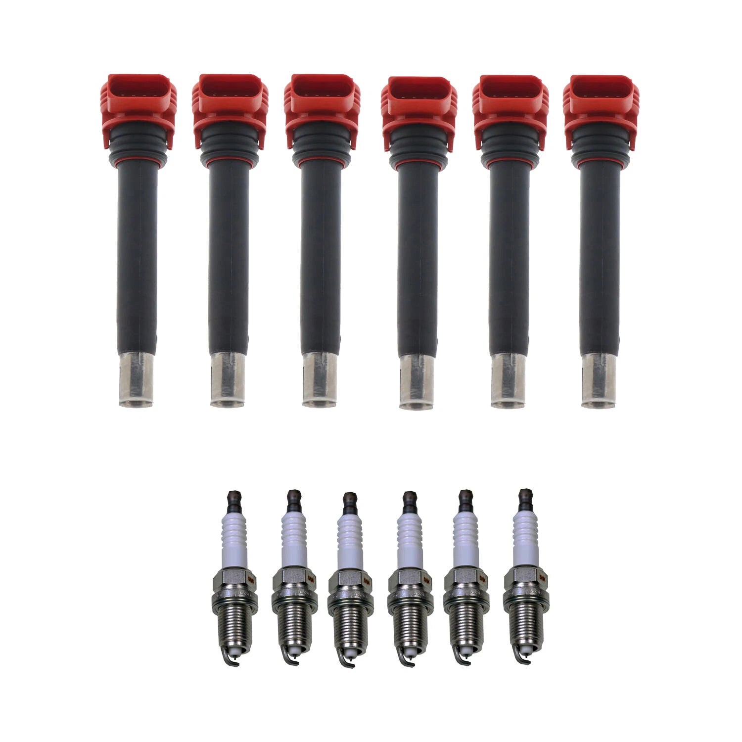 Set of 6 Ignition Coils & Iridium Spark Plugs for Audi A5 Quattro (2008–2017)