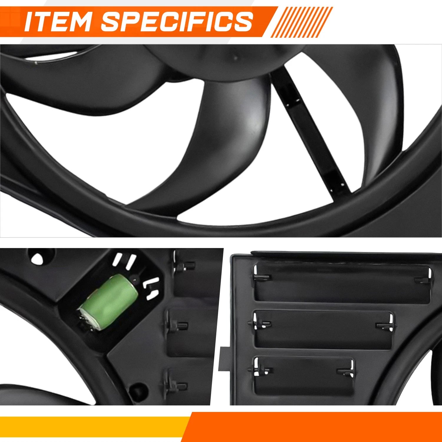 Radiator Cooling Fan Assembly for Jeep Renegade (2017–2021)
