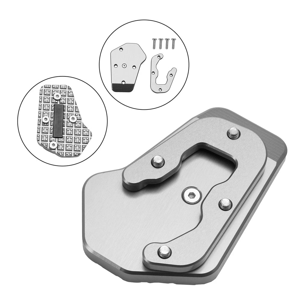 Brake Foot Pedal Enlarger Pad for BMW F900XR (2020–2021) - CNC Silver