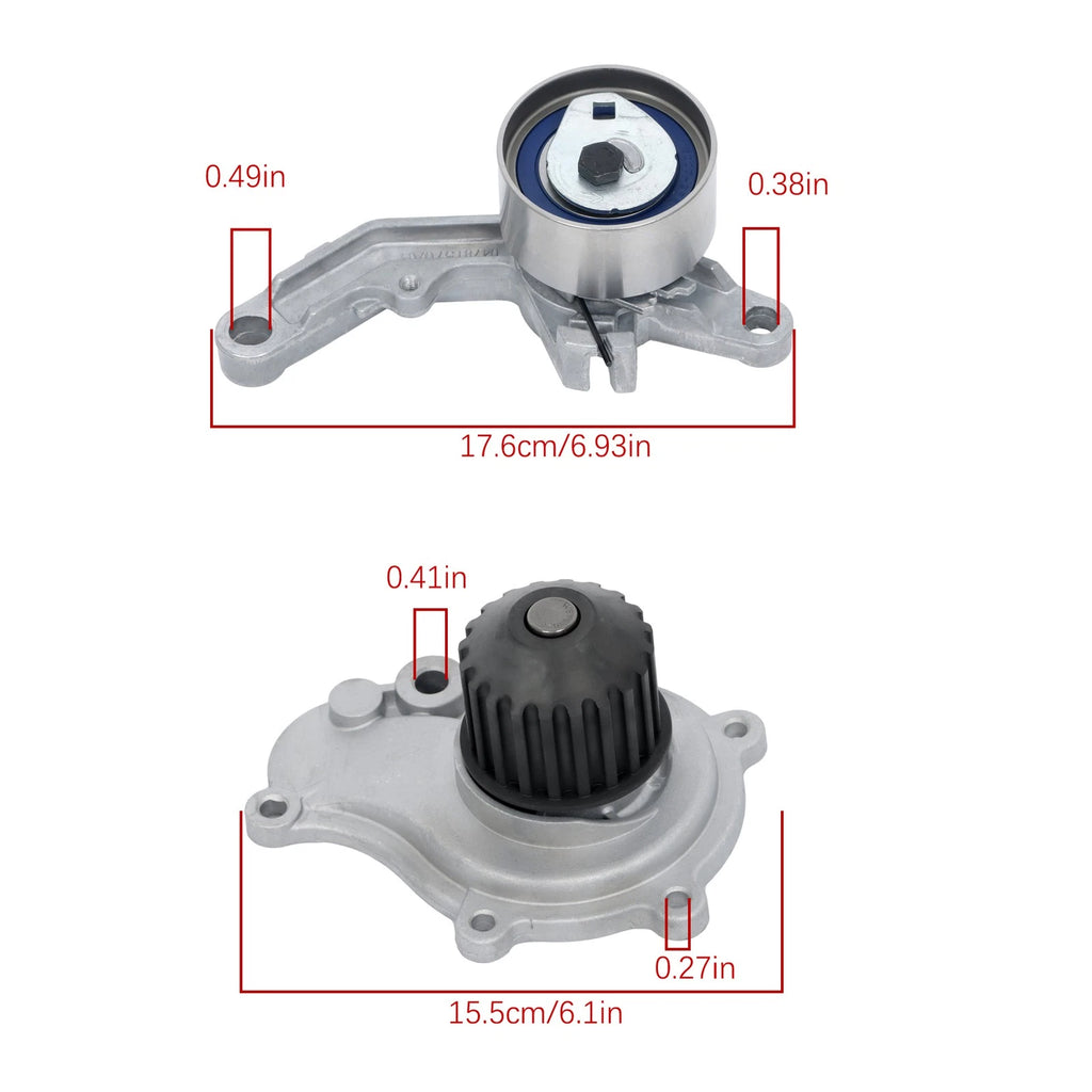 Timing Belt Kit with Water Pump for Chrysler PT Cruiser Sebring Dodge Stratus (2003–2010)