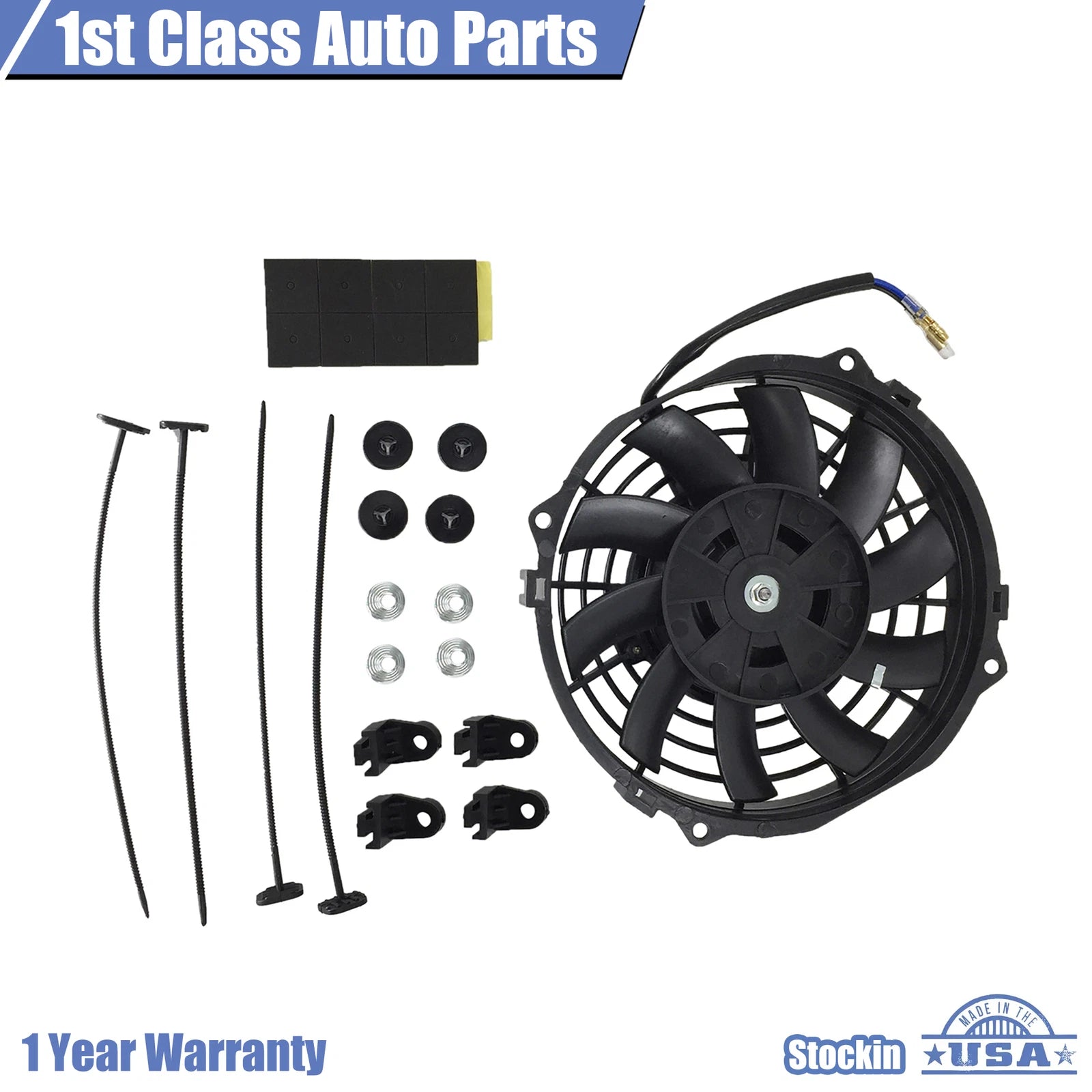 7" Slim Radiator Cooling Fan Mount Kit for Universal Fit (Year Range)