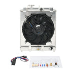 2 Row Aluminum Radiator Shroud Fan Relay for Honda Civic EK EG (1992–2000)