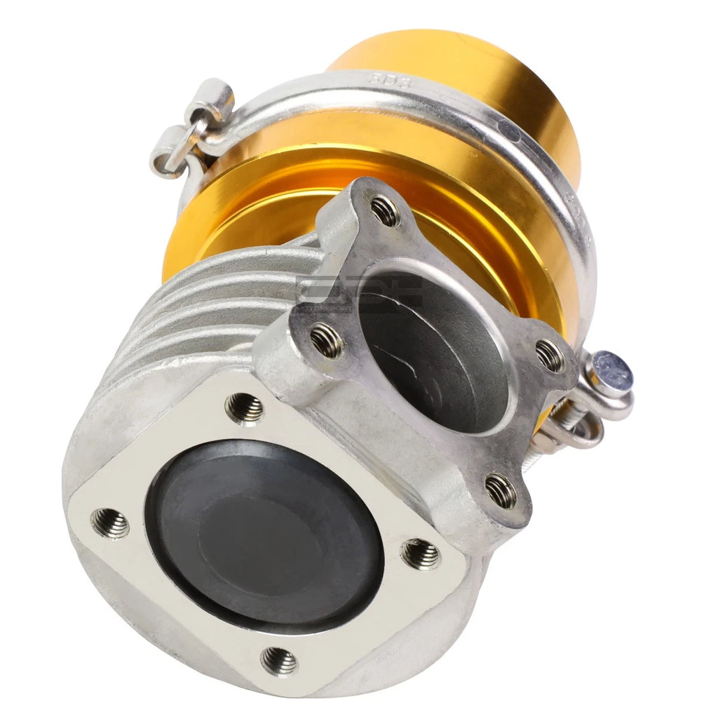 Universal 46mm Turbo 4-Bolt Wastegate Bypass Exhaust + Spring Gold