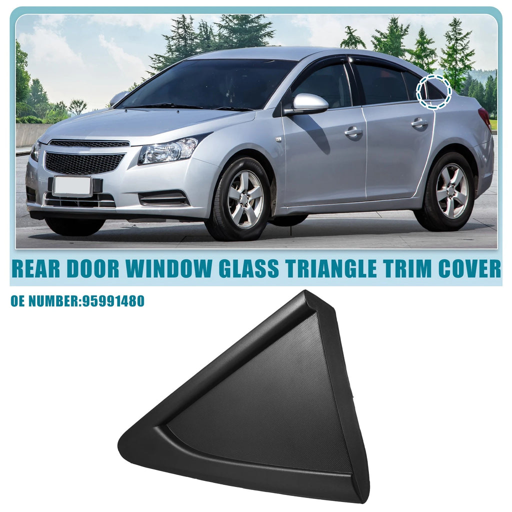 Left Rear Door Window Glass Triangle Trim Cover No. 95991480 for Chevrolet Cruze (2011–2019)
