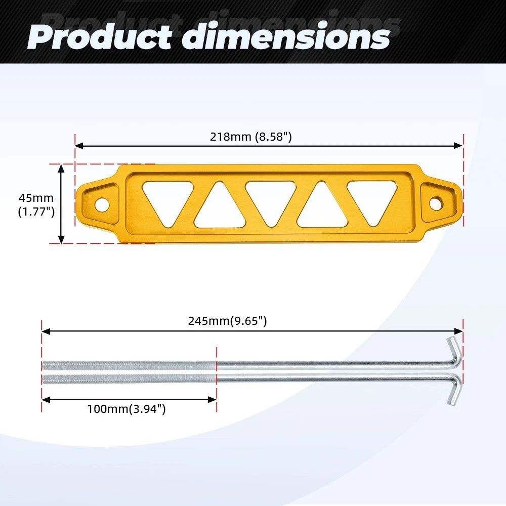 Battery Fixed Bracket Tie Down Holder for Universal Applications (10")