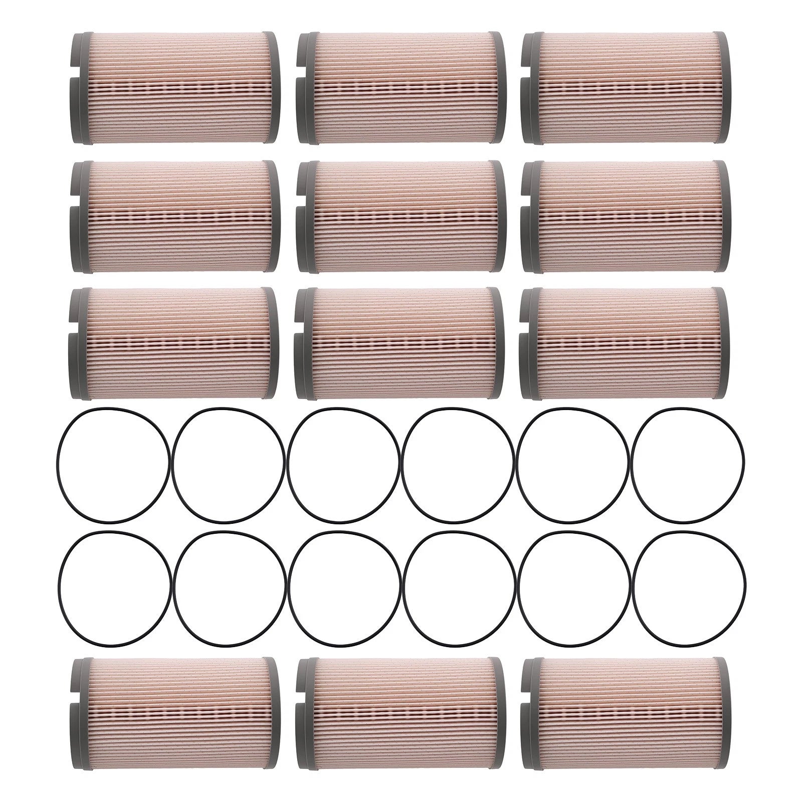 Fuel Filter Kit 12 Pack for Peterbilt Kenworth (2015–2017) K37-1029 WF10500