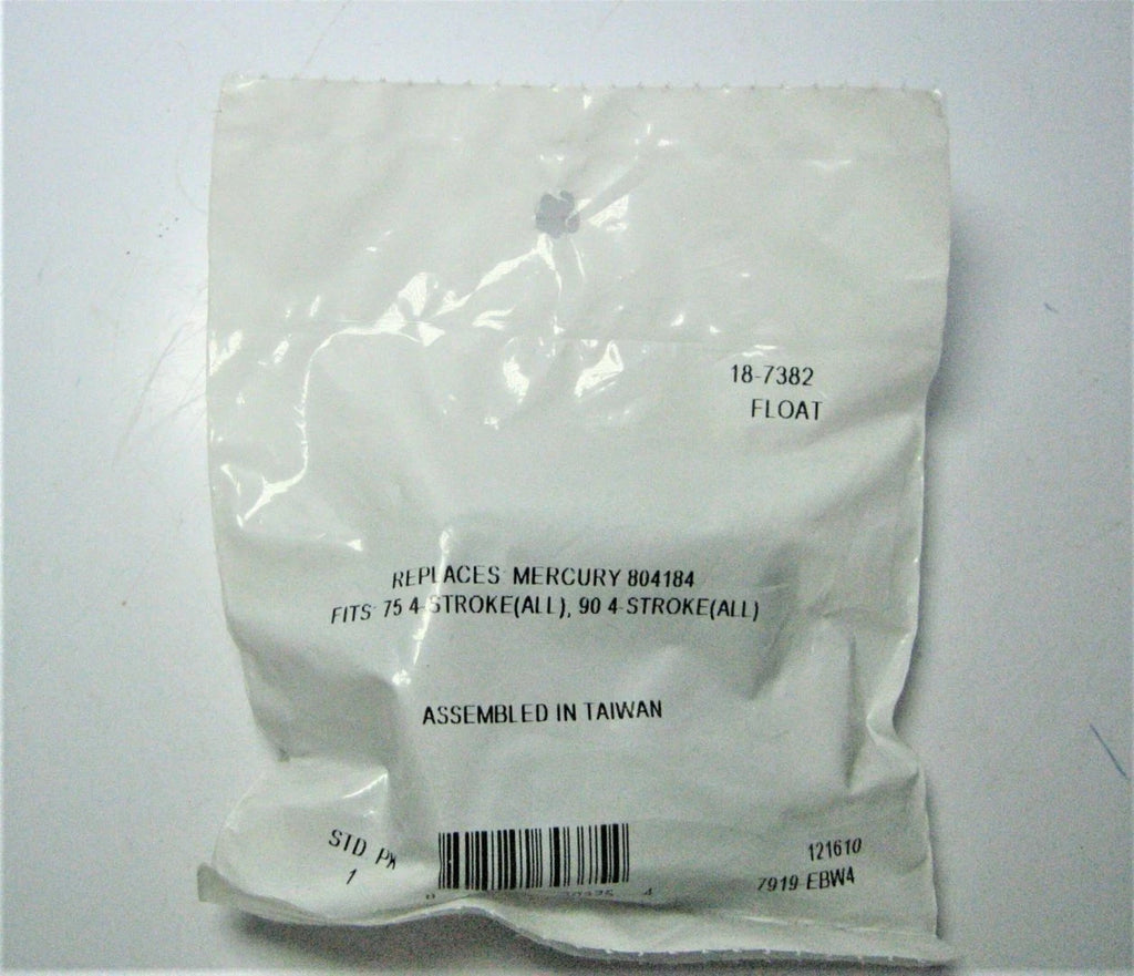 Carburetor Float for Mercury 9.9 15 50 HP 4-Stroke Outboard (18-7382)