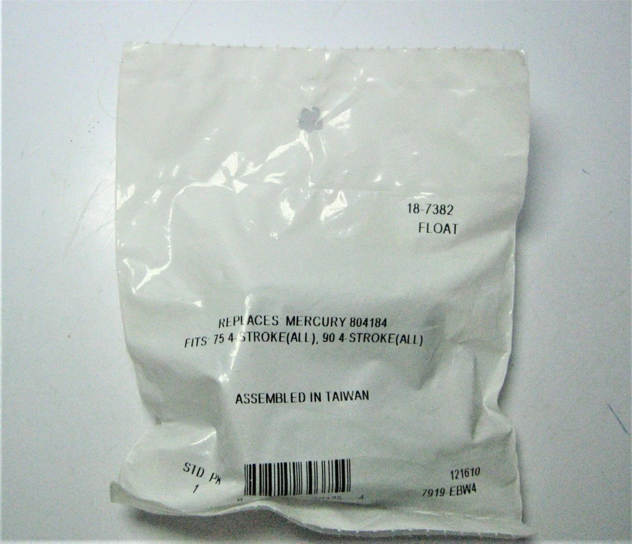 Carburetor Float for Mercury 9.9 15 50 HP 4-Stroke Outboard (18-7382)