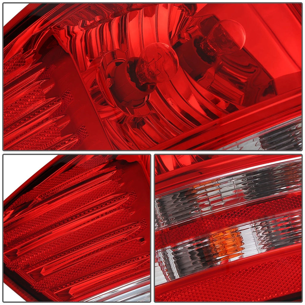 OE Style Chrome Housing Red Lens Tail Lights for Dodge Journey (2009–2020)
