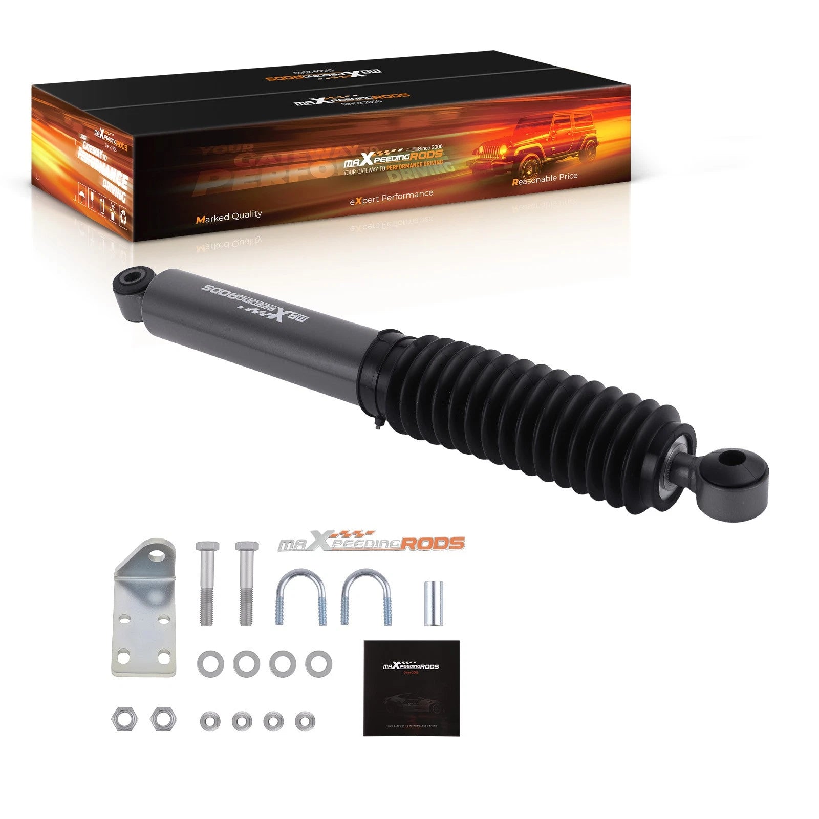 Steering Stabilizer for Chevy Silverado GMC Sierra 1500 (1999–2007) 4WD