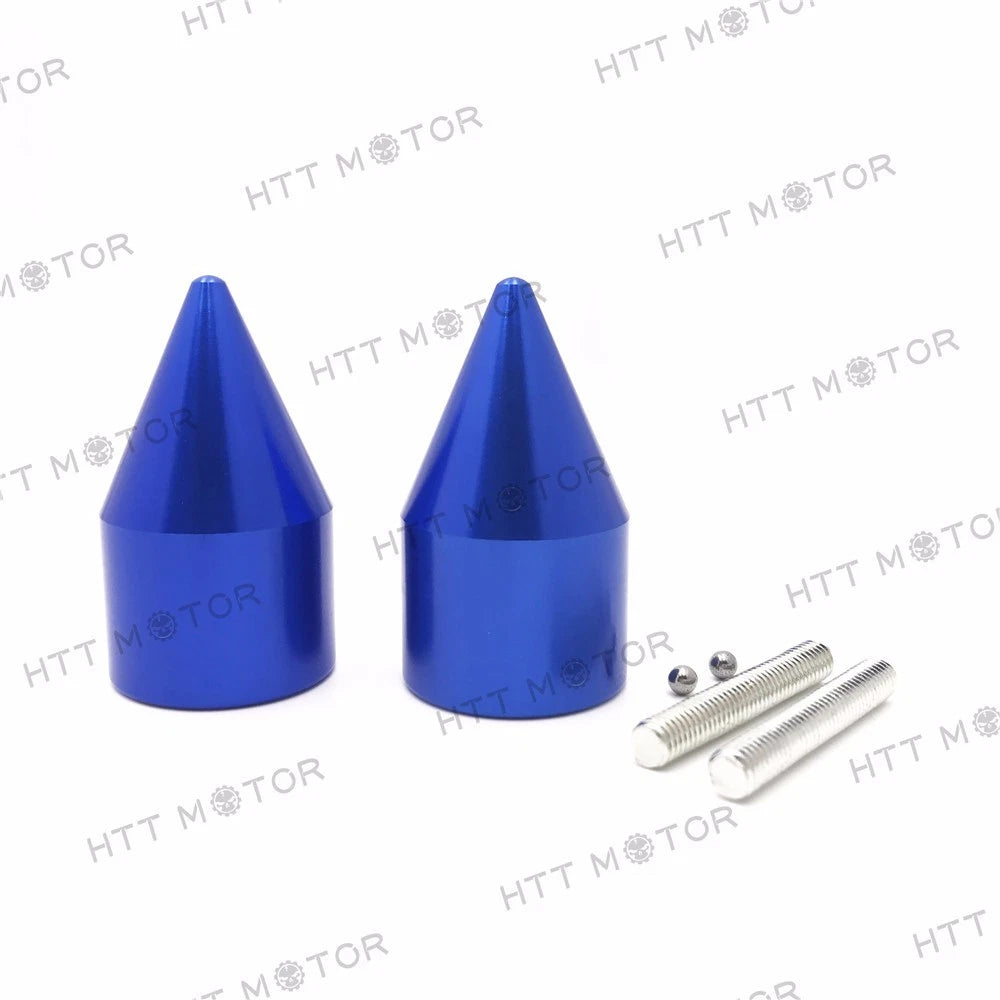 Blue Spike Bar End for Suzuki GSXR600/700 (1996–2013), GSXR1000 (2001–2013), GSX1300R (1999–2012)