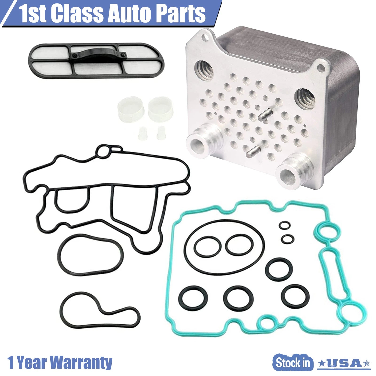 Engine Oil Cooler Kit for Ford 6.0L Powerstroke Diesel (2004–2010)