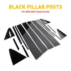 16PCS Door Trim Window Decal Cover for Toyota Corolla (2020–2022)
