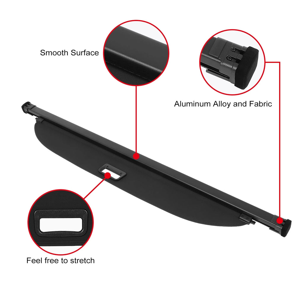 Retractable Rear Cargo Security Trunk Cover for Volkswagen Atlas (2018–2024)